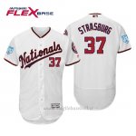 Maglia Baseball Uomo Washington Nationals Stephen Strasburg Flex Base Entrenamiento De Primavera 2019 Bianco