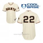 Maglia Baseball Uomo San Francisco Giants Jake Peavy 22 Crema 1ªCool Base