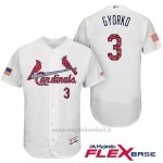 Maglia Baseball Uomo St. Louis Cardinals 2017 Estrellas y Rayas Jedd Gyorko Bianco Flex Base