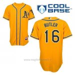 Maglia Baseball Uomo Oakland Athletics Billy Butler 16 Or Alterner Cool Base