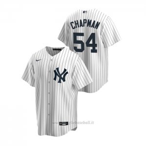 Maglia Baseball Uomo New York Yankees Aroldis Chapman Replica Primera Bianco