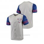 Maglia Baseball Uomo Texas Rangers Button-down Stitches Autentico Grigio