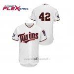 Maglia Baseball Uomo Minnesota Twins 2019 Jackie Robinson Day Flex Base Bianco