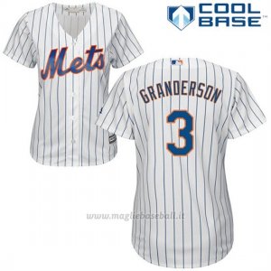 Maglia Baseball Donna New York Mets Curtis Granderson Cool Base Bianco