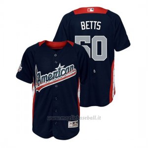 Maglia Baseball Bambino All Star Game Majestic Mookie Betts 2018 1ªRun Derby American League Blu