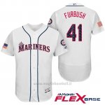 Maglia Baseball Uomo Seattle Mariners 2017 Estrellas y Rayas Charlie Furbush Bianco Flex Base
