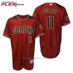 Maglia Baseball Uomo Arizona Diamondbacks 11 A.j. Pollock Rosso Nero Alterner 20 Anniversario Flex Base