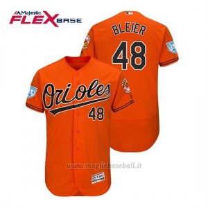 Maglia Baseball Uomo Baltimore Orioles Richard Bleier Flex Base Entrenamiento De Primavera 2019 Arancione