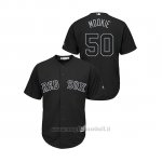 Maglia Baseball Hombre Boston Red Sox 50 Mookie Betts 2019 Players Weekend Mookie Replica Nero