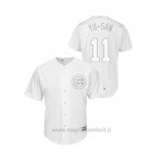 Maglia Baseball Hombre Chicago Cubs 11 Yu Darvish 2019 Players Weekend Yu San Replica Bianco