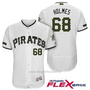 Maglia Baseball Uomo Pittsburgh Pirates Clay Holmes Bianco 2018 1ªAlterner Flex Base
