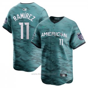 Maglia Baseball Uomo Jose Ramirez All Star 2023 Verde