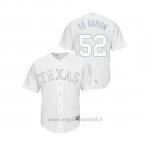 Maglia Baseball Uomo Texas Rangers Adrian Sampson 2019 Players Weekend Replica Bianco