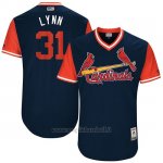 Maglia Baseball Uomo St. Louis Cardinals 2017 Little League World Series Lance Lynn Blu