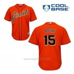 Maglia Baseball Uomo San Francisco Giants Bruce Bochy 15 Arancione Alterner Cool Base