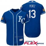 Maglia Baseball Uomo Kansas City Royals Salvador Perez 13 2017 Allenamento Primaverile Flex Base Giocatore