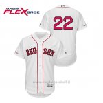 Maglia Baseball Uomo Boston Red Sox Rick Porcello 150th Aniversario Patch Flex Base Bianco