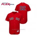 Maglia Baseball Uomo Boston Red Sox Matt Barnes 150th Aniversario Patch Autentico Flex Base Rosso
