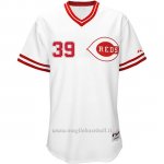Maglia Baseball Uomo Cincinnati Reds 39 Cncinnati Devin Mesoraco Turn Back The Clock Bianco