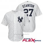 Maglia Baseball Uomo New York Yankees Giancarlo Stanton Grigio Autentico Collezione Flex Base