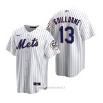 Maglia Baseball Uomo New York Mets Luis Guillorme Replica Bianco
