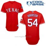 Maglia Baseball Uomo Texas Rangers Matt Harrison 54 Rosso Alterner Cool Base