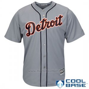 Maglia Baseball Uomo Detroit Tigers Grigio Cool Base
