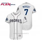 Maglia Baseball Uomo Padres Manuel Margot 50th Aniversario 1ªFlex Base Blanco