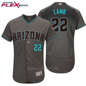 Maglia Baseball Uomo Arizona Diamondbacks 2017 22 Jake Lamb Aqua Flex Base