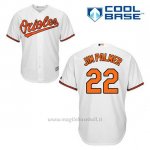 Maglia Baseball Uomo Baltimore Orioles 22 Jim Palmer Bianco 1ªCool Base