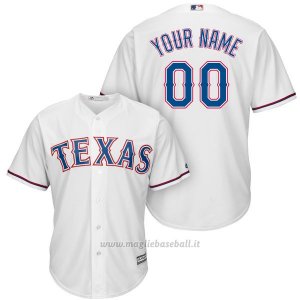 Maglia Texas Rangers Personalizzate Bianco