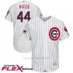 Maglia Baseball Uomo Chicago Cubs 2017 Estrellas y Rayas Cubs 44 Anthony Rizzo Bianco Flex Base