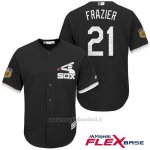 Maglia Baseball Uomo Chicago White Sox Todd Frazier 21 Nero 2017 Allenamento Primaverile Flex Base Giocatore