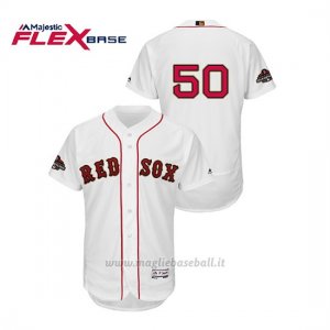 Maglia Baseball Uomo Boston Red Sox Mookie Betts 2019 Gold Program Flex Base Bianco