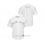 Maglia Baseball Uomo T Oronto Blue Jays Randal Grichuk 2019 Players Weekend Replica Bianco