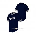 Maglia Baseball Bambino Los Angeles Dodgers Cooperstown Collection Mesh Wordmark V-neck Blu