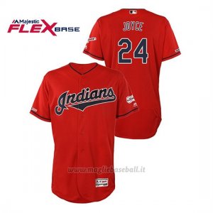 Maglia Baseball Uomo Cleveland Indians Matt Joyce 150th Aniversario Patch 2019 All Star Game Flex Base Rosso