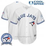 Maglia Baseball Uomo Toronto Blue Jays Bianco Cool Base 40 Anniversario
