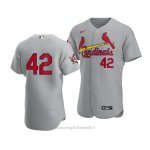 Maglia Baseball Uomo St. Louis Cardinals Jackie Robinson Day Autentico Grigio