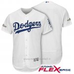Maglia Baseball Uomo Los Angeles Dodgers 2017 Postseason Bianco Flex Base