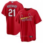 Maglia Baseball Uomo St. Louis Cardinals Lars Nootbaar Big Tall Alternato Replica Rosso