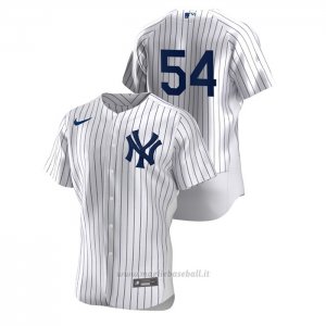 Maglia Baseball Uomo New York Yankees Aroldis Chapman Autentico Bianco