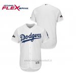 Maglia Baseball Uomo Los Angeles Dodgers 2019 Postseason Flex Base Bianco