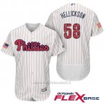 Maglia Baseball Uomo Philadelphia Phillies 2017 Estrellas y Rayas Jeremy Hellickson Bianco Flex Base