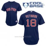 Maglia Baseball Uomo Boston Red Sox 18 Shane Victorino Blu Alterner Cool Base