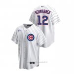Maglia Baseball Uomo Chicago Cubs Kyle Schwarber Replica Primera Bianco