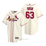 Maglia Baseball Uomo St. Louis Cardinals Edmundo Sosa Replica Alternato Crema