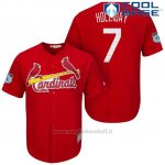 Maglia Baseball Uomo St. Louis Cardinals Matt Holliday Scarlet 2017 Allenamento Primaverile Cool Base Giocatore