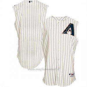 Maglia Baseball Uomo Arizona Diamondbacks Bianco Turn Back The Clock Cream