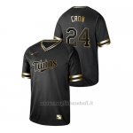Maglia Baseball Hombre Minnesota Twins C.j. Cron 2019 Golden Edition Nero